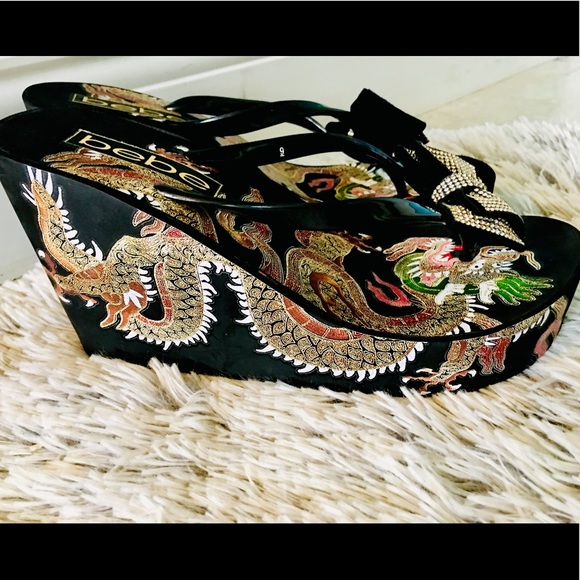 bebe alaya wedge sandal